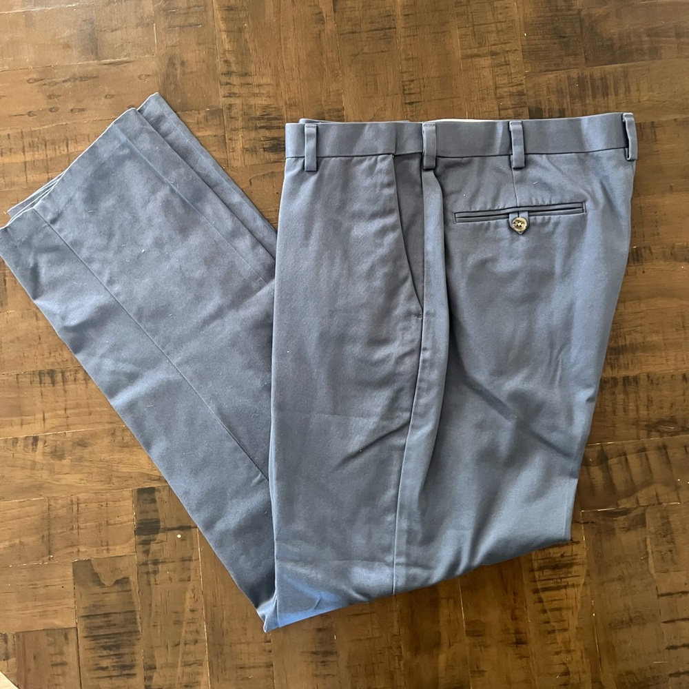 Mens blue classic fit pants
